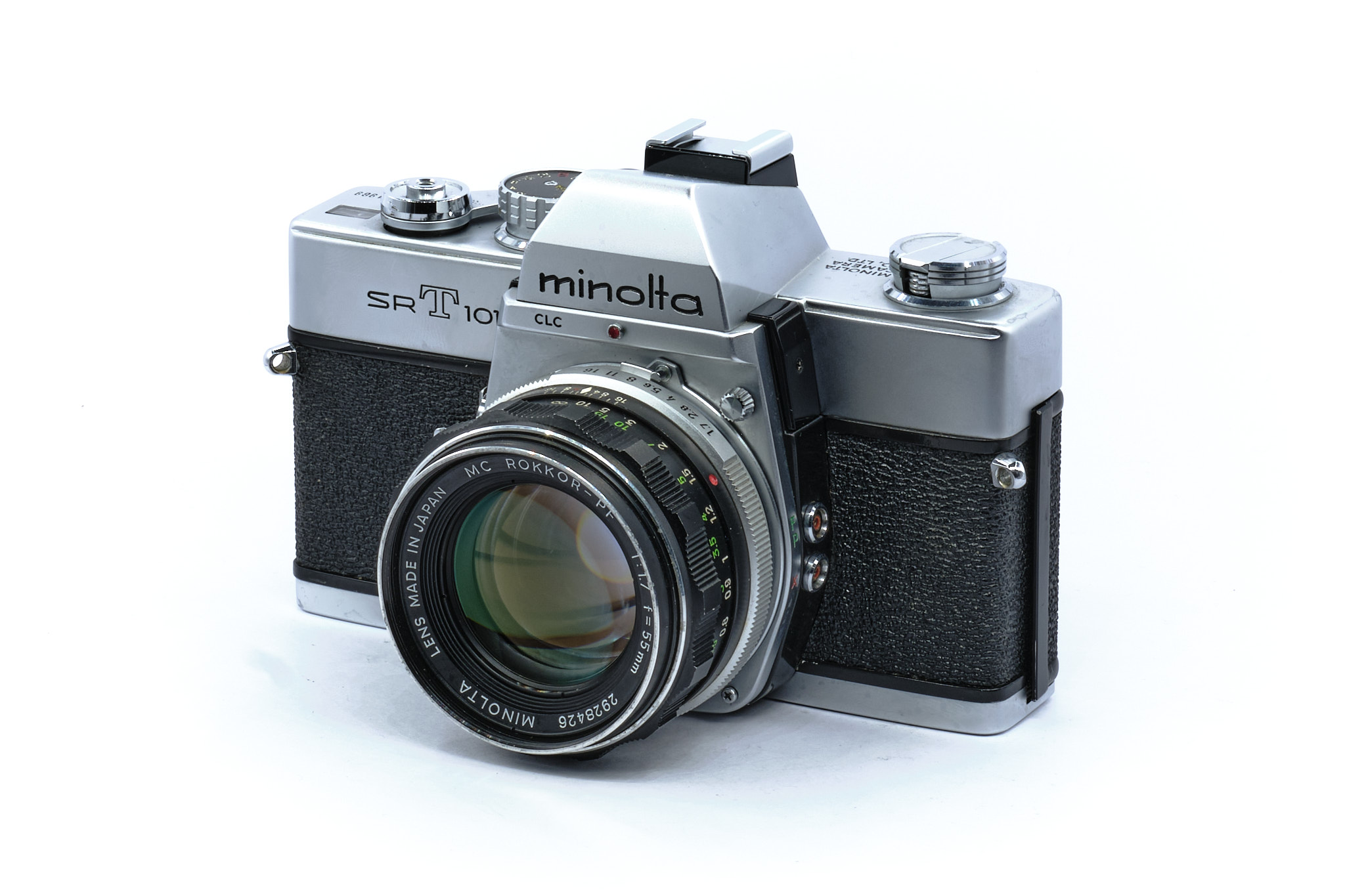 ミノルタ MINOLTA SRT101 + MC ROKKOR 55mm 1.7 - フィルムカメラ