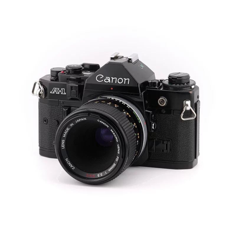 Canon A-1 — Canon Macro Lens FD 50mm f/3.5 S.S.C. reconditionné (1)